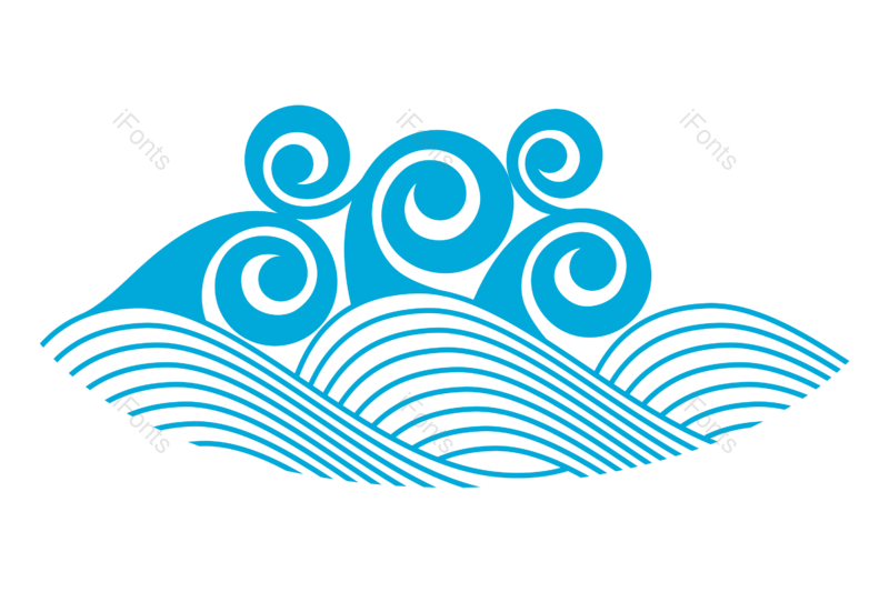 花纹图片,波纹元素,水波纹PNG,波浪免抠素材